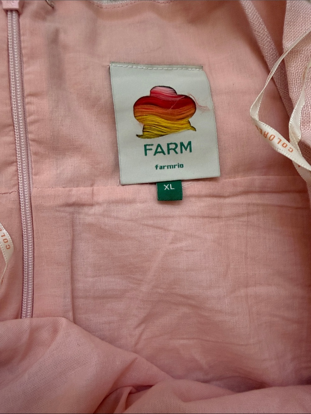 Farm Rio Richelieu Linen Slip Midi Dress - Picture 5 of 5